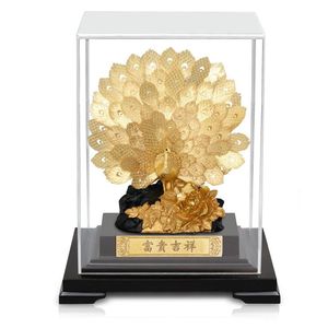 Adornos de Escritorio de Oficina de Alta Gama 2020, Decoración del Hogar, Pavo Real Decorativo de Lujo Dorado - Product Image 2