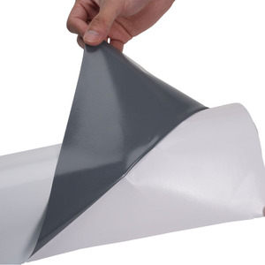 Bán buôn mẫu miễn phí in dung môi <span class=keywords><strong>PVC</strong></span> màu xám dính Vinyl cuộn tự dính phẳng bề mặt Nhãn dán vinyl - Product Image 5