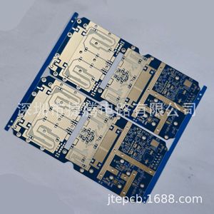 Placa PCB de Alta Frecuencia de 4 Capas con 1oz de Cobre, Máscara de Soldadura Azul, Caracteres Blancos, Pad de Oro Sumergido y Prueba AoI - Product Image 4