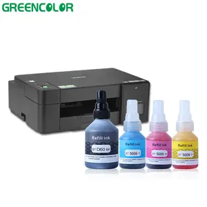 Tinta Pewarna Berbasis Air ECO untuk Brother Btd60bk Isi Ulang untuk Brother Ink Kompatibel DCP-T300 T500W T700W T800W Printer