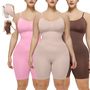 Faja Moldeadora de Cuerpo Completo para Mujer, Talla Grande, Posparto, Sin Costuras, Delgada, Control de Abdomen, Efecto Tinte - Product Image 1