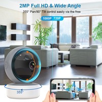 Caméra WiFi Intelligente 360 Degrés Tuya 5MP, Moniteur Intérieur Sans Fil avec Vision Nocturne, Sécurité Domestique et Contrôle à Distance via APP, Modèle Privé