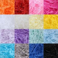 Papier de rembourrage décoratif recyclé en vrac pour boîtes cadeaux, noir, marron, papier froissé, raphia, papier déchiqueté multicolore