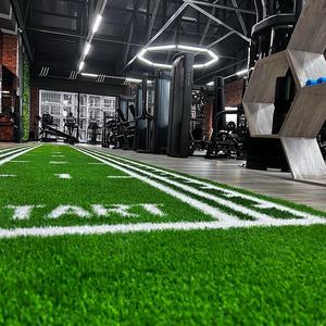 Rumput Sintetis Gulung untuk Lantai Gym Indoor Ukuran 4M*25M, Tanpa Isi, Tinggi Bulu 10mm-40mm, Lembut, Tahan Air, Ramah Lingkungan - Product Image 1