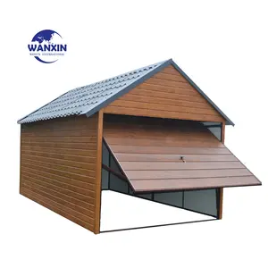 Family Type Steel Building Garage Mobile Disinfection Chamber Sliding Prefab Sandwich Panel Container House Garage