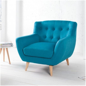 Canapé en tissu rembourré à une place <span class=keywords><strong>pas</strong></span> <span class=keywords><strong>cher</strong></span> pour <span class=keywords><strong>appartement</strong></span> et salon, fauteuil moderne - Product Image 2