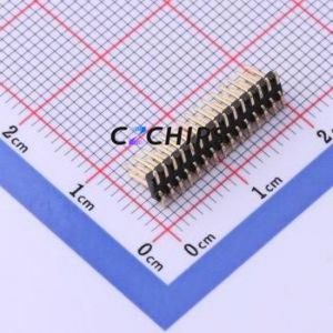 X1321WVS-2x15J-C40D53 Pin Header SMD,P=1.27mm Connector ( Pin Structure: 2x15P )( Pitch: 1.27mm )( Row Spacing: 1.27mm ) - Product Image 2