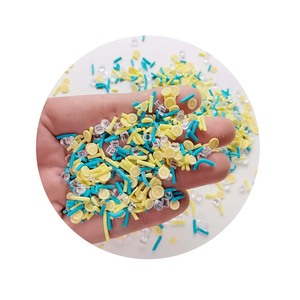 スライムミニチュア食品スライス用レモンアイス紙吹雪ミックスクレイスプリンクル - Product Image 3