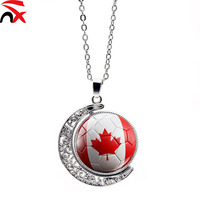 Collier drapeau de pays, collier de football américain pour femme, pendentif polyvalent et rotatif pour chaîne de pull, collier drapeau du Portugal