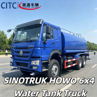 Camion-citerne à eau SINOTRUK HOWO 6x4 pour projets routiers en Afrique, moteur diesel puissant, entrée et sortie d'eau de grand calibre