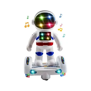 놀라운 3D 조명과 음악, 범프 및 이동 액션 장난감 우주 비행사 로봇 장난감