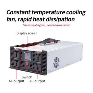 Inversor de Onda Sinusoidal Pura de Alta Eficiencia de 10000W, Suministro de Fábrica, DC12V 24V 48V 72V AC 220V/110V, para <span class=keywords><strong>Aire</strong></span> <span class=keywords><strong>Acondicionado</strong></span> Automotriz y Doméstico - Product Image 5