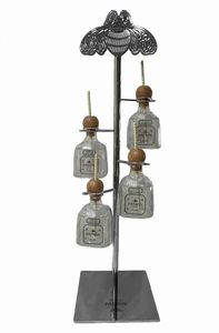 <b>Champagne</b> Glass Holder Tequila Bottle Stainless Steel Stand Bar Tower - Product Image 4