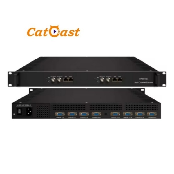 HD Encoder H.264 16/32/48 Channels SD Digital Headends CVBS Video Encoder IPTV Codificador
