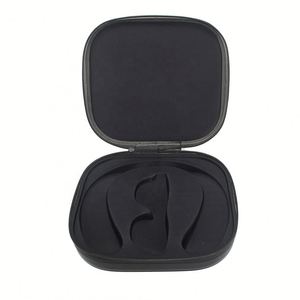 Étui pour écouteurs personnalisé anti-stress DIY, grande capacité, inserts en PU, fermeture éclair, design antichoc, matériau EVA simple pour le rangement en voyage - Product Image 1
