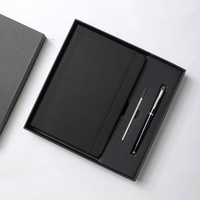 Coffret Cadeau Carnet et Stylo en Papier Rouge avec Insert Personnalisé pour Cadeaux d'Entreprise et Commandes en Gros
