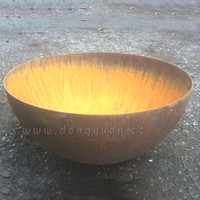 Brasero en acier au carbone de 600 mm avec impression UV et soudure, style moderne et traditionnel, dôme sphérique en acier doux