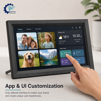 Solución de Diseño para Marco de Fotos Digital Acrílico: Pantalla de Marco Digital Personalizada, Reproductor de Fotos y Vídeos con Alimentación por CC para Marcas