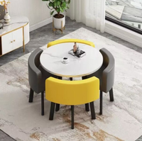 Table et chaises de négociation simples, combinaison pour magasin, café, réception, salon de détente, petite table ronde