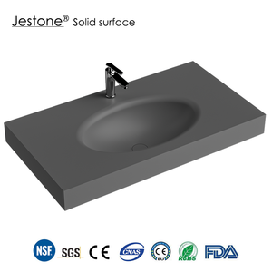 Lavabo Suspendu <span class=keywords><strong>de</strong></span> Salle <span class=keywords><strong>de</strong></span> Bain <span class=keywords><strong>de</strong></span> Qualité Supérieure, Meuble Vasque <span class=keywords><strong>de</strong></span> Salle <span class=keywords><strong>de</strong></span> Bain une Pièce, Couleur Noire, Prix <span class=keywords><strong>de</strong></span> Gros - Product Image 1