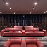 Chaise inclinable électrique moderne siège de cinéma maison réglable en bois pour banquet pour cinéma ou salon