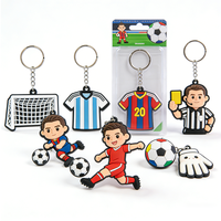 Porte-clés personnalisé avec logo, porte-clés en caoutchouc souple PVC, porte-clés en silicone, porte-clés de football sportif 2D, porte-clés de coupe de football personnalisés