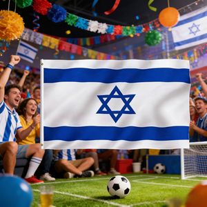 Championnat d'Europe de football 2026, drapeau croate Trobojnica Hrvatske 3x5FT, drapeau en nylon imperméable imprimé par transfert thermique - Product Image 1