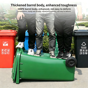 <span class=keywords><strong>Poubelle</strong></span> à roulettes en HDPE de 120 L pour extérieur, résistante aux conditions météorologiques extrêmes, grande capacité, pour le <span class=keywords><strong>recyclage</strong></span> des déchets - Product Image 5
