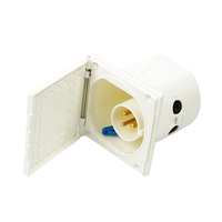 ZNPON 240V Caja de Enchufe Empotrable Impermeable para Exteriores, Toma de Corriente de 3 Pines para Caravana, Remolque, Conexión de Cable, Enchufe