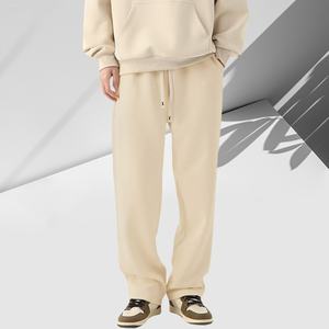 Offres Spéciales polyester coton élastique taille moyenne Baggy <span class=keywords><strong>pantalon</strong></span> de <span class=keywords><strong>jogging</strong></span> conception unie <span class=keywords><strong>pantalon</strong></span> de survêtement lourd jambe large <span class=keywords><strong>pantalon</strong></span> pour hommes - Product Image 3
