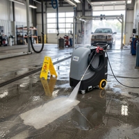 Nettoyeur haute pression électrique à eau chaude pour voitures, nettoyeur à jet d'eau chaude personnalisé en termes de pression et de puissance pour véhicules/engins lourds