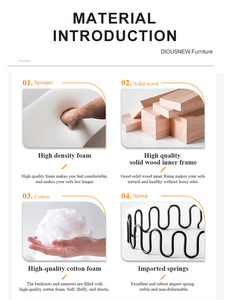 Ensemble de canapés en cuir moderne, meubles de luxe, canapé royal en cuir - Product Image 5