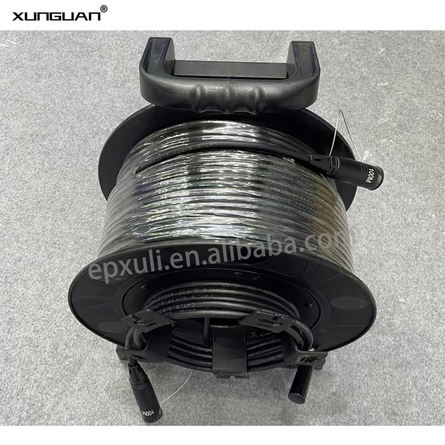 Double-shielded XLR Network signal Audio Cable with Bracket 50/80/100 Meters Length for Connecting Digital Mixer/ Stage Box