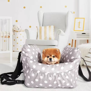 Lüks İşlevli köpek araba koltuğu ve seyahat çantası Booster evcil hayvan taşıyıcı çıkarılabilir Faux kürk kapak ile özel Logo - Product Image 5