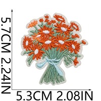Patchs thermocollants brodés faits main, motifs de fée fleurie mignonne, avec cœurs, lapins, fraises et tasses à thé, pour la décoration de vêtements et de chapeaux