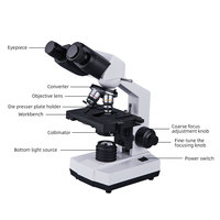 B105 Biological Optical Microscope - High Definition - Suitable for Primary and Secondary School Students' Laboratory Use