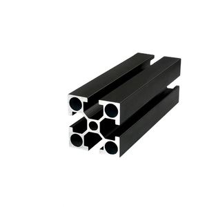 Perfil Cuadrado de Aleación de Aluminio Industrial 4040W-2.0 T5, Acabado Negro Arenado, Servicio de Corte, Serie 6000 - Product Image 3