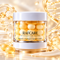 Crème en capsules de collagène au rétinol à marque privée, hydratant visage lissant et raffermissant, OBM OEM ODM, soin anti-rides personnalisé