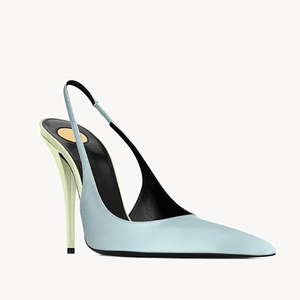 <span class=keywords><strong>Scarpe</strong></span> con Tacco a Spillo in Raso per Donne, Punta Chiusa, Tacco a Stiletto, per Matrimoni, Feste, Serate Eleganti - Product Image 3