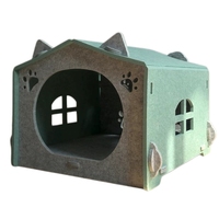 Nouvelle conception de maison pour chien et chat en feutre de luxe, portable, lavable, durable, avec logo personnalisé