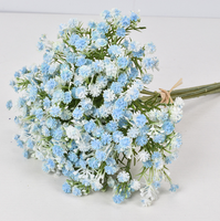 Fleurs artificielles de gypsophile, fausses fleurs, faites à la main, pour mariée, 7 pièces, Saint-Valentin, Thanksgiving, longue durée