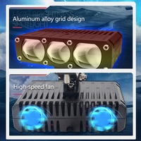 2 Pièces Phares LED pour Voiture et Moto, Feux de Grille, Feux de Conduite, Feux de Travail, Ampoules Antibrouillard pour Voiture et Camion TT8