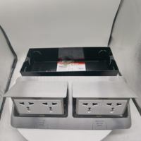 Boîtier de prise escamotable en aluminium CE Modèle 146D pour usage commercial avec ports USB 16A Haute Qualité Vente Directe Usine Luxe