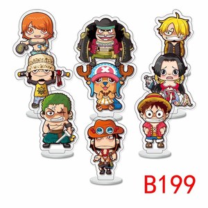 7 conceptions chaud nouveau en gros 9 pièce/ensemble 6cm Luffy acrylique personnalisé sable dessin animé <span class=keywords><strong>Zoro</strong></span> Nami Chopper épais acrylique support pour enfants cadeau - Product Image 6