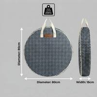Sac de rangement pour sapin de Noël en toile gingham vintage imperméable de 80 cm, grande capacité, robuste, avec fermeture éclair, pour décorations de fêtes