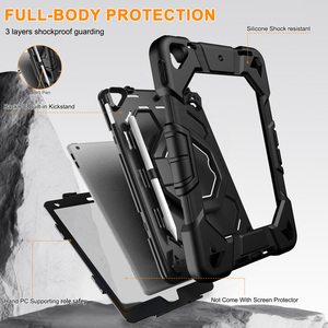 Capa para iPad 7ª, 8ª, 9ª e <span class=keywords><strong>10</strong></span>ª Geração, à Prova de Choque, com Suporte, Capas de Silicone para Tablets de <span class=keywords><strong>10</strong></span>,2 e <span class=keywords><strong>10</strong></span>,9 Polegadas - Product Image 5