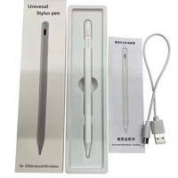 Pena Stylus Logam Magnetik Universal untuk Android IOS Windows, Pensil Sentuh untuk iPad Pro Mini Lenovo Samsung Ponsel Tablet