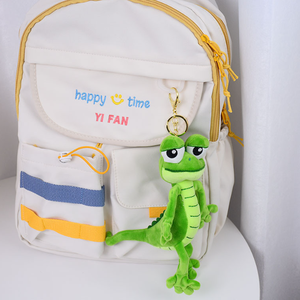 Phim hoạt hình sáng tạo thằn lằn sang trọng Clasp màu xanh lá cây vui <span class=keywords><strong>b</strong></span>úp <span class=keywords><strong>b</strong></span>ê Keychain Túi phụ kiện đồ chơi sang trọng - Product Image 5