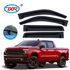 Visière de déflecteur de fenêtre pour Chevrolet <span class=keywords><strong>Silverado</strong></span> GMC Sierra, accessoires extérieurs, noir - Product Image 1