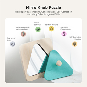 Rompecabezas <span class=keywords><strong>de</strong></span> Madera con Espejo para Niños Pequeños - Clasificador <span class=keywords><strong>de</strong></span> Formas Montessori, Juguete <span class=keywords><strong>de</strong></span> Autodescubrimiento para Bebés, Habilidades Motoras Finas, Regalo para Niños <span class=keywords><strong>de</strong></span> 1 Año - Product Image 5